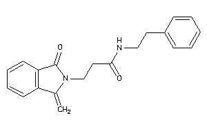 3-(1-keto-3-methylene-isoindolin-2-yl)-N-phenethyl-propionamide