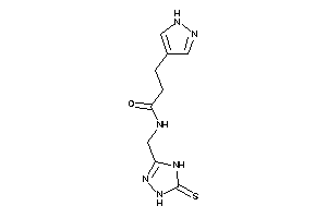 3-(1H-pyrazol-4-yl)-N-[(5-thioxo-1,4-dihydro-1,2,4-triazol-3-yl)methyl]propionamide