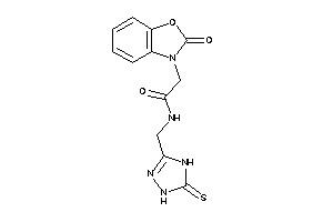 2-(2-keto-1,3-benzoxazol-3-yl)-N-[(5-thioxo-1,4-dihydro-1,2,4-triazol-3-yl)methyl]acetamide