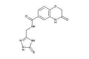 3-keto-N-[(5-thioxo-1,4-dihydro-1,2,4-triazol-3-yl)methyl]-4H-1,4-benzoxazine-6-carboxamide