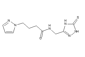 4-pyrazol-1-yl-N-[(5-thioxo-1,4-dihydro-1,2,4-triazol-3-yl)methyl]butyramide