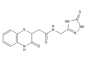 2-(3-keto-4H-1,4-benzothiazin-2-yl)-N-[(5-thioxo-1,4-dihydro-1,2,4-triazol-3-yl)methyl]acetamide