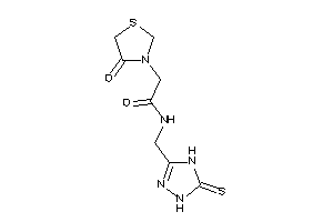 2-(4-ketothiazolidin-3-yl)-N-[(5-thioxo-1,4-dihydro-1,2,4-triazol-3-yl)methyl]acetamide