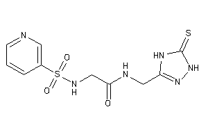 Image of 2-(3-pyridylsulfonylamino)-N-[(5-thioxo-1,4-dihydro-1,2,4-triazol-3-yl)methyl]acetamide