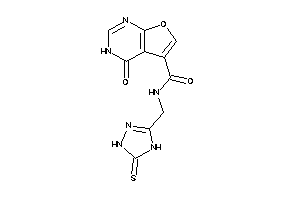 4-keto-N-[(5-thioxo-1,4-dihydro-1,2,4-triazol-3-yl)methyl]-3H-furo[2,3-d]pyrimidine-5-carboxamide