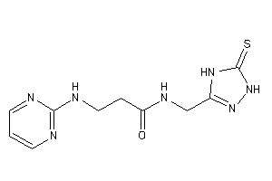 3-(2-pyrimidylamino)-N-[(5-thioxo-1,4-dihydro-1,2,4-triazol-3-yl)methyl]propionamide