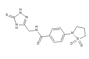 4-(1,1-diketo-1,2-thiazolidin-2-yl)-N-[(5-thioxo-1,4-dihydro-1,2,4-triazol-3-yl)methyl]benzamide