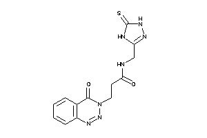 3-(4-keto-1,2,3-benzotriazin-3-yl)-N-[(5-thioxo-1,4-dihydro-1,2,4-triazol-3-yl)methyl]propionamide