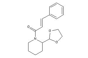 1-[2-(1,3-dioxolan-2-yl)piperidino]-3-phenyl-prop-2-en-1-one