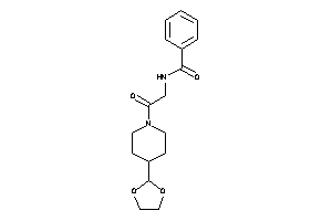 N-[2-[4-(1,3-dioxolan-2-yl)piperidino]-2-keto-ethyl]benzamide