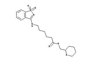 6-[(1,1-diketo-1,2-benzothiazol-3-yl)amino]hexanoic Acid Tetrahydropyran-2-ylmethyl Ester