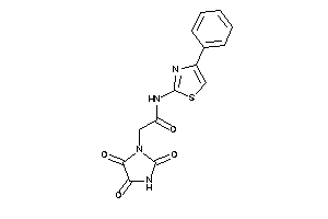 N-(4-phenylthiazol-2-yl)-2-(2,4,5-triketoimidazolidin-1-yl)acetamide