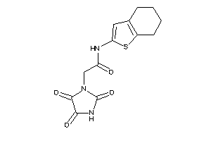 N-(4,5,6,7-tetrahydrobenzothiophen-2-yl)-2-(2,4,5-triketoimidazolidin-1-yl)acetamide