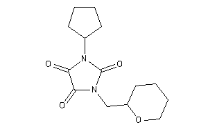 1-cyclopentyl-3-(tetrahydropyran-2-ylmethyl)imidazolidine-2,4,5-trione