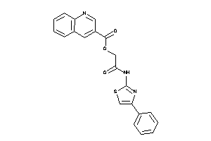 Image of Quinoline-3-carboxylic Acid [2-keto-2-[(4-phenylthiazol-2-yl)amino]ethyl] Ester