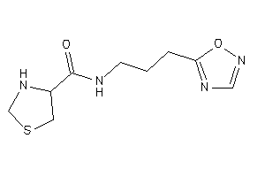 N-[3-(1,2,4-oxadiazol-5-yl)propyl]thiazolidine-4-carboxamide