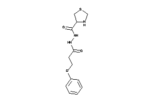 N'-(3-phenoxypropanoyl)thiazolidine-4-carbohydrazide