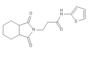 3-(1,3-diketo-3a,4,5,6,7,7a-hexahydroisoindol-2-yl)-N-(2-thienyl)propionamide