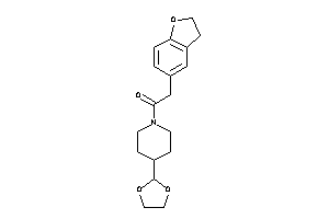 2-coumaran-5-yl-1-[4-(1,3-dioxolan-2-yl)piperidino]ethanone