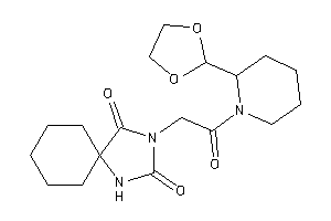 3-[2-[2-(1,3-dioxolan-2-yl)piperidino]-2-keto-ethyl]-1,3-diazaspiro[4.5]decane-2,4-quinone