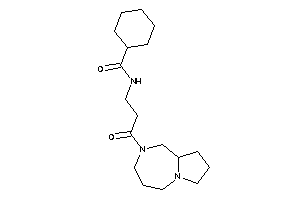 N-[3-(1,3,4,5,7,8,9,9a-octahydropyrrolo[1,2-a][1,4]diazepin-2-yl)-3-keto-propyl]cyclohexanecarboxamide