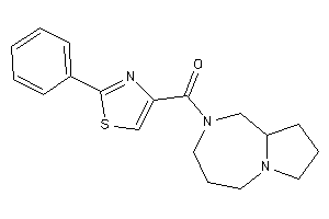 1,3,4,5,7,8,9,9a-octahydropyrrolo[1,2-a][1,4]diazepin-2-yl-(2-phenylthiazol-4-yl)methanone