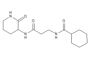 N-[3-keto-3-[(2-keto-3-piperidyl)amino]propyl]cyclohexanecarboxamide