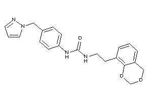 1-[2-(4H-1,3-benzodioxin-8-yl)ethyl]-3-[4-(pyrazol-1-ylmethyl)phenyl]urea