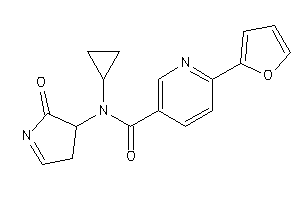 N-cyclopropyl-6-(2-furyl)-N-(2-keto-1-pyrrolin-3-yl)nicotinamide