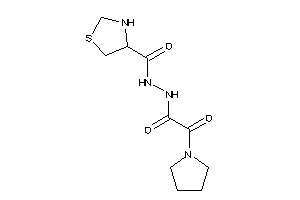 N'-(2-keto-2-pyrrolidino-acetyl)thiazolidine-4-carbohydrazide