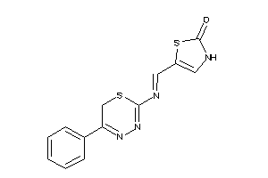 Image of 5-[(5-phenyl-6H-1,3,4-thiadiazin-2-yl)iminomethyl]-4-thiazolin-2-one
