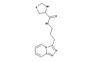 N-[3-([1,2,4]triazolo[4,3-a]pyridin-3-yl)propyl]thiazolidine-4-carboxamide