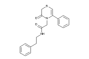 2-(3-keto-5-phenyl-1,4-thiazin-4-yl)-N-phenethyl-acetamide