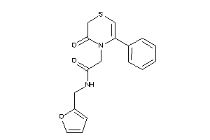 N-(2-furfuryl)-2-(3-keto-5-phenyl-1,4-thiazin-4-yl)acetamide