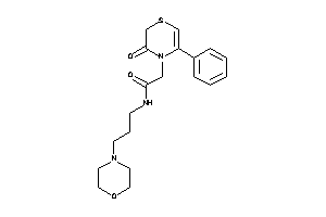 2-(3-keto-5-phenyl-1,4-thiazin-4-yl)-N-(3-morpholinopropyl)acetamide