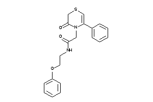 2-(3-keto-5-phenyl-1,4-thiazin-4-yl)-N-(2-phenoxyethyl)acetamide