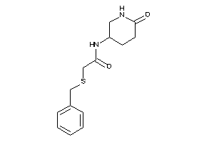 2-(benzylthio)-N-(6-keto-3-piperidyl)acetamide