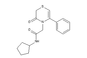N-cyclopentyl-2-(3-keto-5-phenyl-1,4-thiazin-4-yl)acetamide