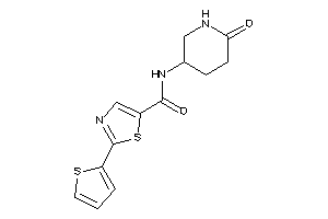 N-(6-keto-3-piperidyl)-2-(2-thienyl)thiazole-5-carboxamide