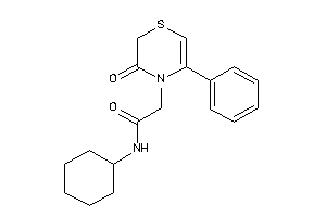 N-cyclohexyl-2-(3-keto-5-phenyl-1,4-thiazin-4-yl)acetamide