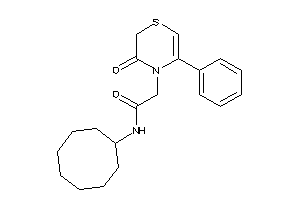 N-cyclooctyl-2-(3-keto-5-phenyl-1,4-thiazin-4-yl)acetamide