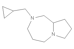 2-(cyclopropylmethyl)-1,3,4,5,7,8,9,9a-octahydropyrrolo[1,2-a][1,4]diazepine