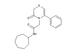 N-cycloheptyl-2-(3-keto-5-phenyl-1,4-thiazin-4-yl)acetamide