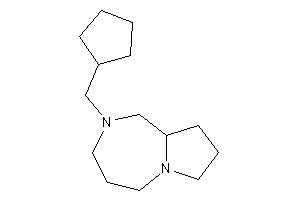 Image of 2-(cyclopentylmethyl)-1,3,4,5,7,8,9,9a-octahydropyrrolo[1,2-a][1,4]diazepine