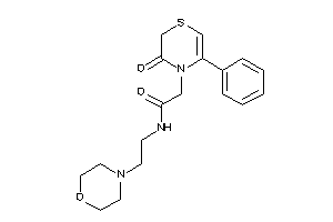 2-(3-keto-5-phenyl-1,4-thiazin-4-yl)-N-(2-morpholinoethyl)acetamide