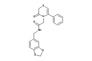 2-(3-keto-5-phenyl-1,4-thiazin-4-yl)-N-piperonyl-acetamide