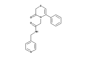2-(3-keto-5-phenyl-1,4-thiazin-4-yl)-N-(4-pyridylmethyl)acetamide