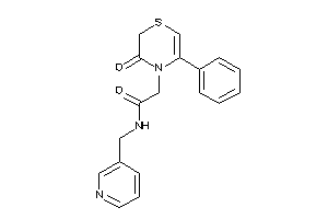 2-(3-keto-5-phenyl-1,4-thiazin-4-yl)-N-(3-pyridylmethyl)acetamide