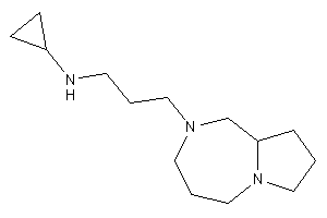 3-(1,3,4,5,7,8,9,9a-octahydropyrrolo[1,2-a][1,4]diazepin-2-yl)propyl-cyclopropyl-amine