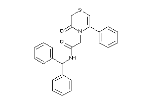 N-benzhydryl-2-(3-keto-5-phenyl-1,4-thiazin-4-yl)acetamide